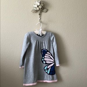 Gymboree Butterfly kable knit dress 3T